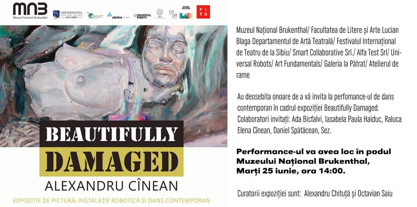 Afiș: Beautifully Damaged — Alexandru Cînean, Muzeul Național Brukenthal